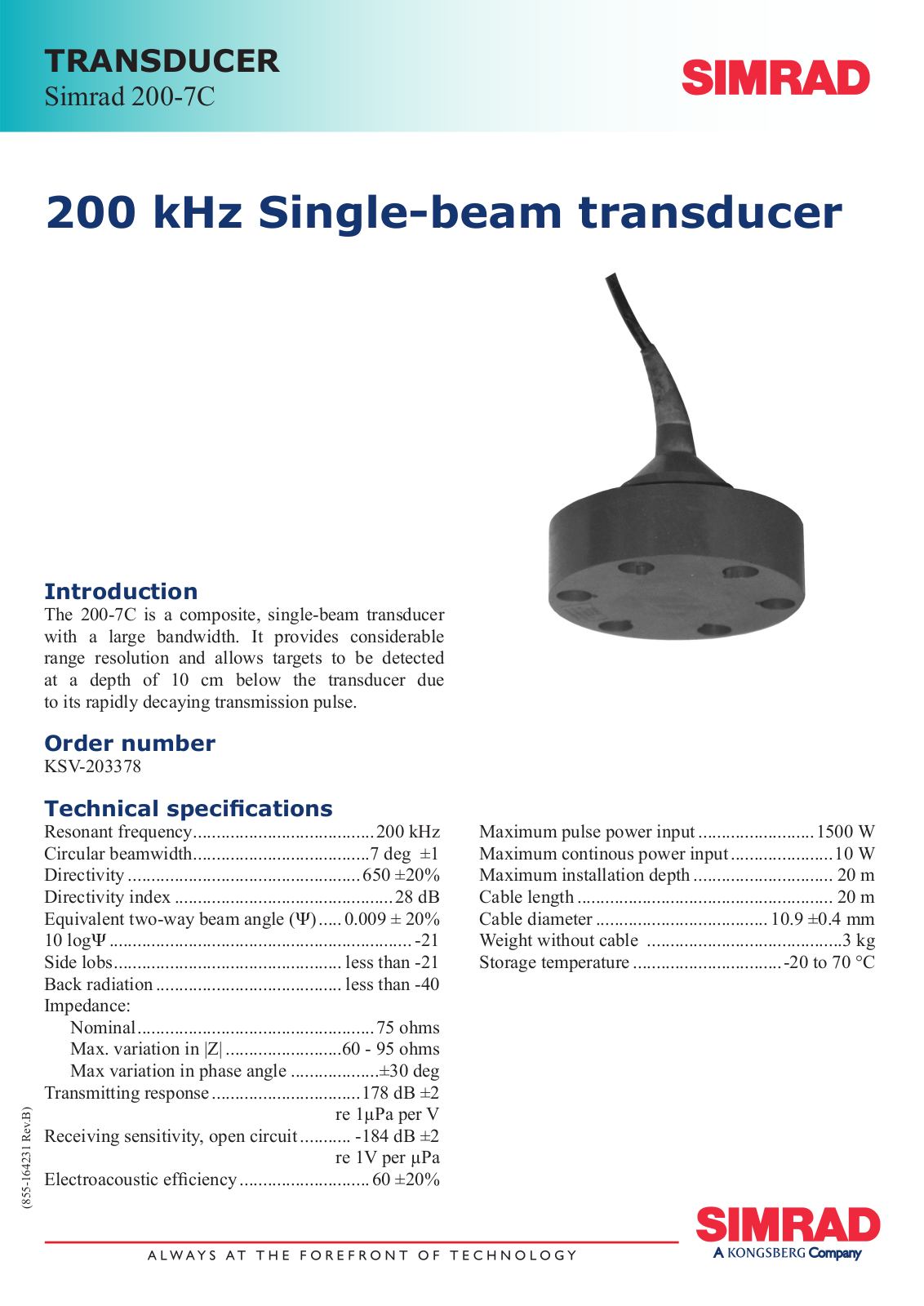 Simrad 200-7C DATASHEET - ManualMachine.com