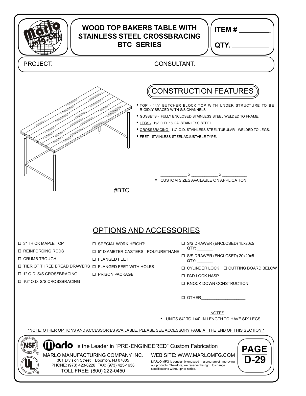 Marlo BTC10824 User Manual