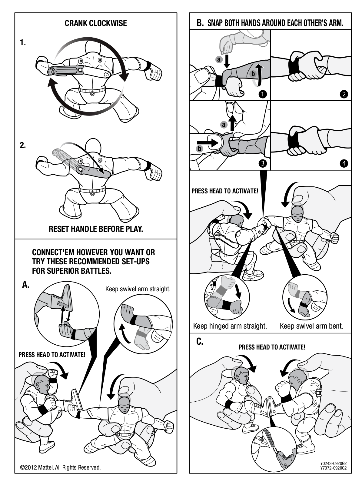 Fisher-Price Y0223, Y0226, Y0227, Y0225, Y0228 Instruction Sheet