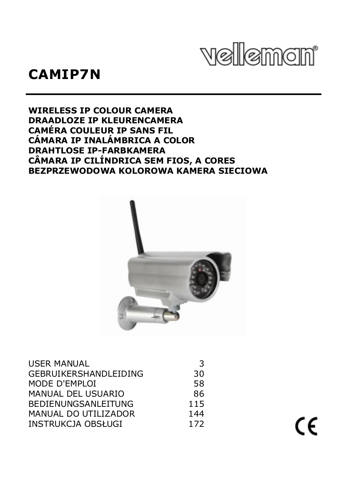 Velleman CAMIP7N User Manual