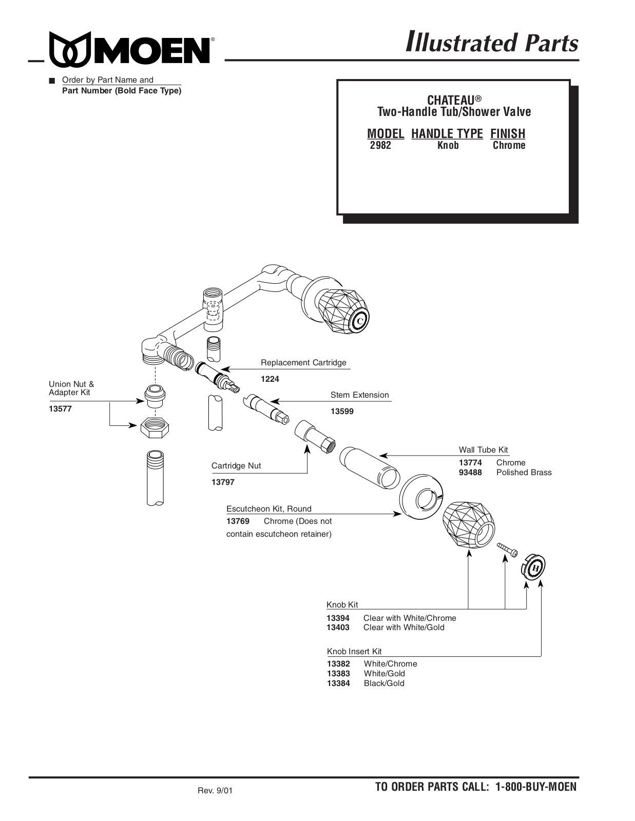 Moen 2982PT User Manual