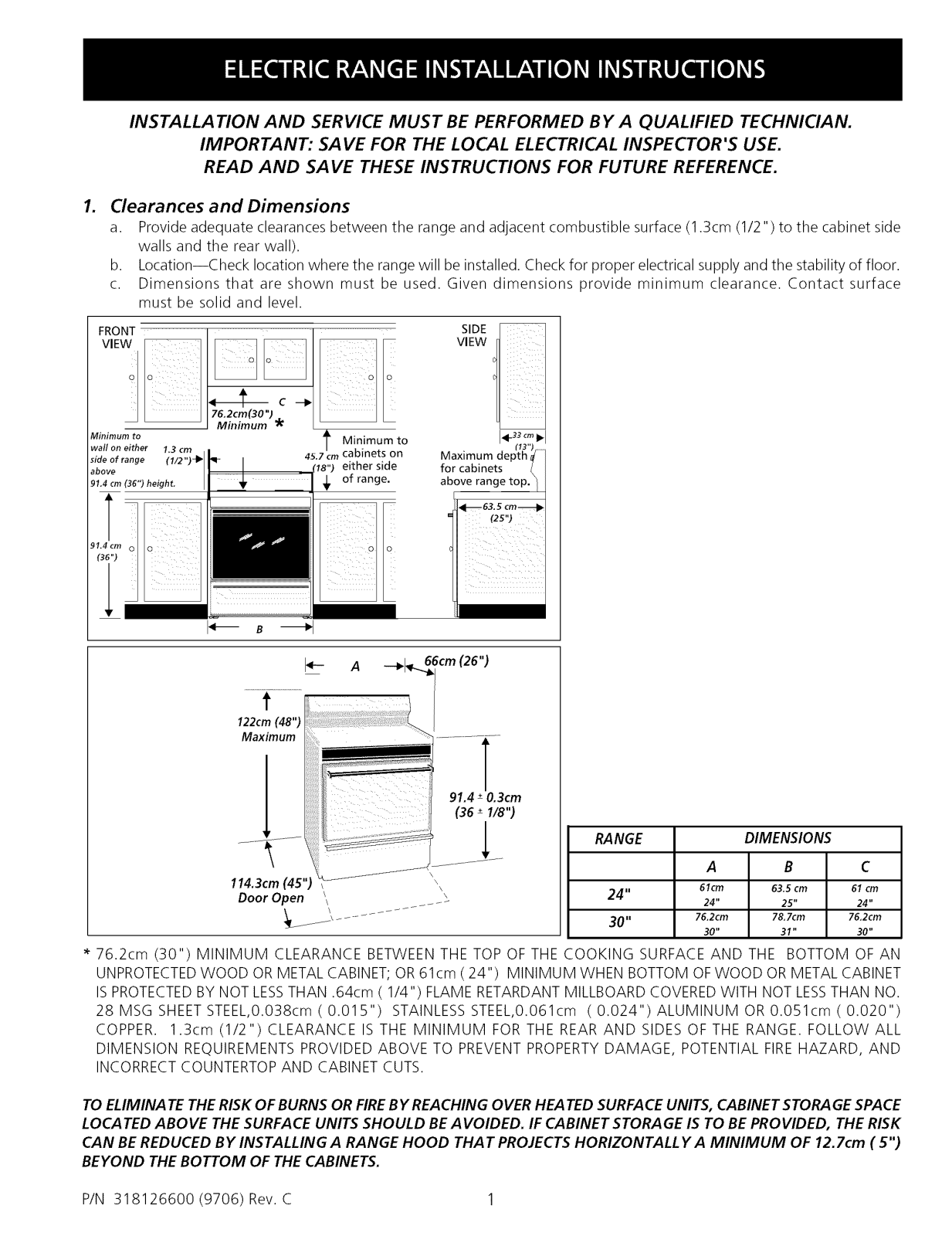 Crosley BEC212ES3, BEC212ES2, BEC212ES1, MRMF2200KM2 Installation Guide - ManualMachine.com