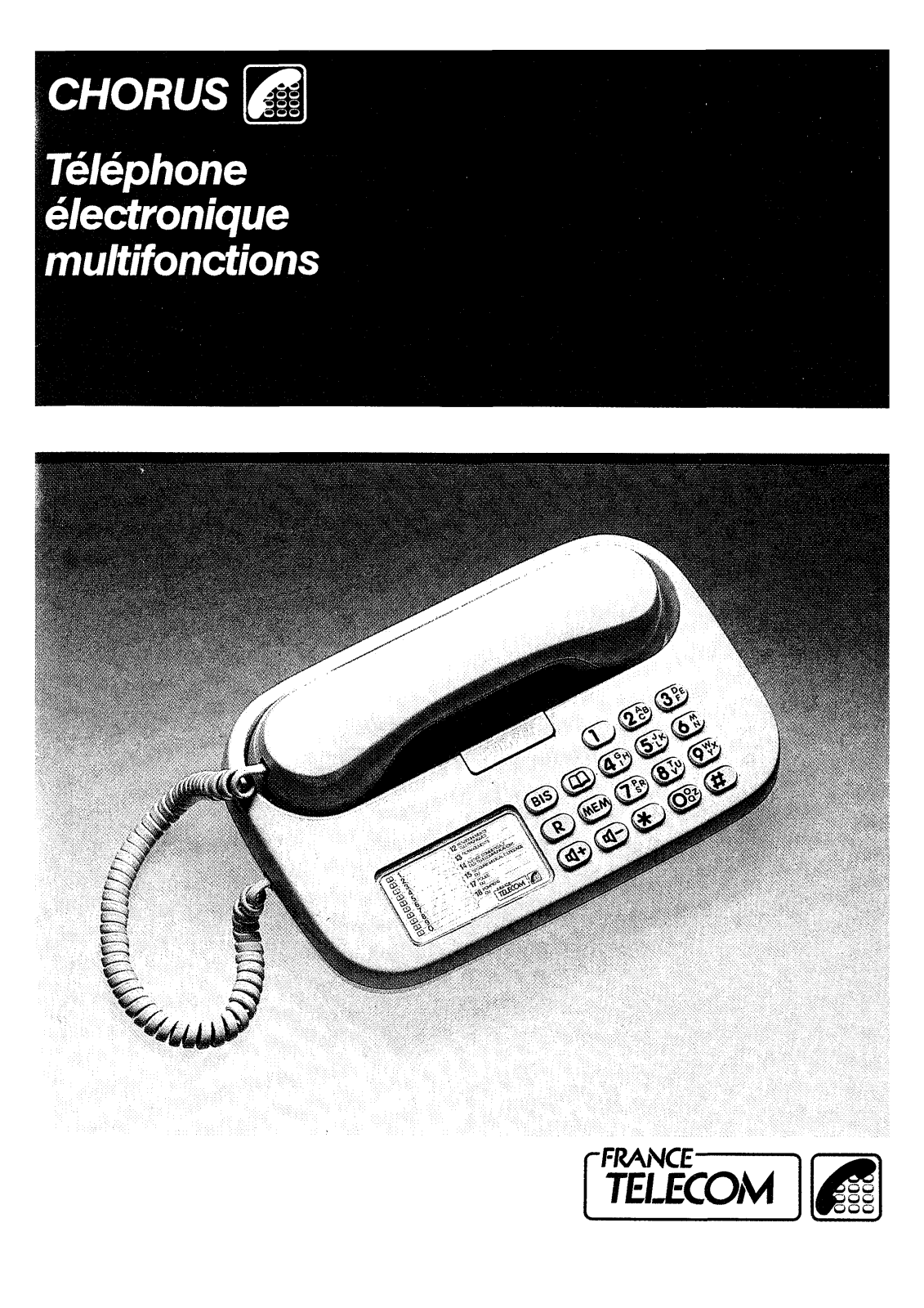 FRANCE TELECOM CHORUS User Manual