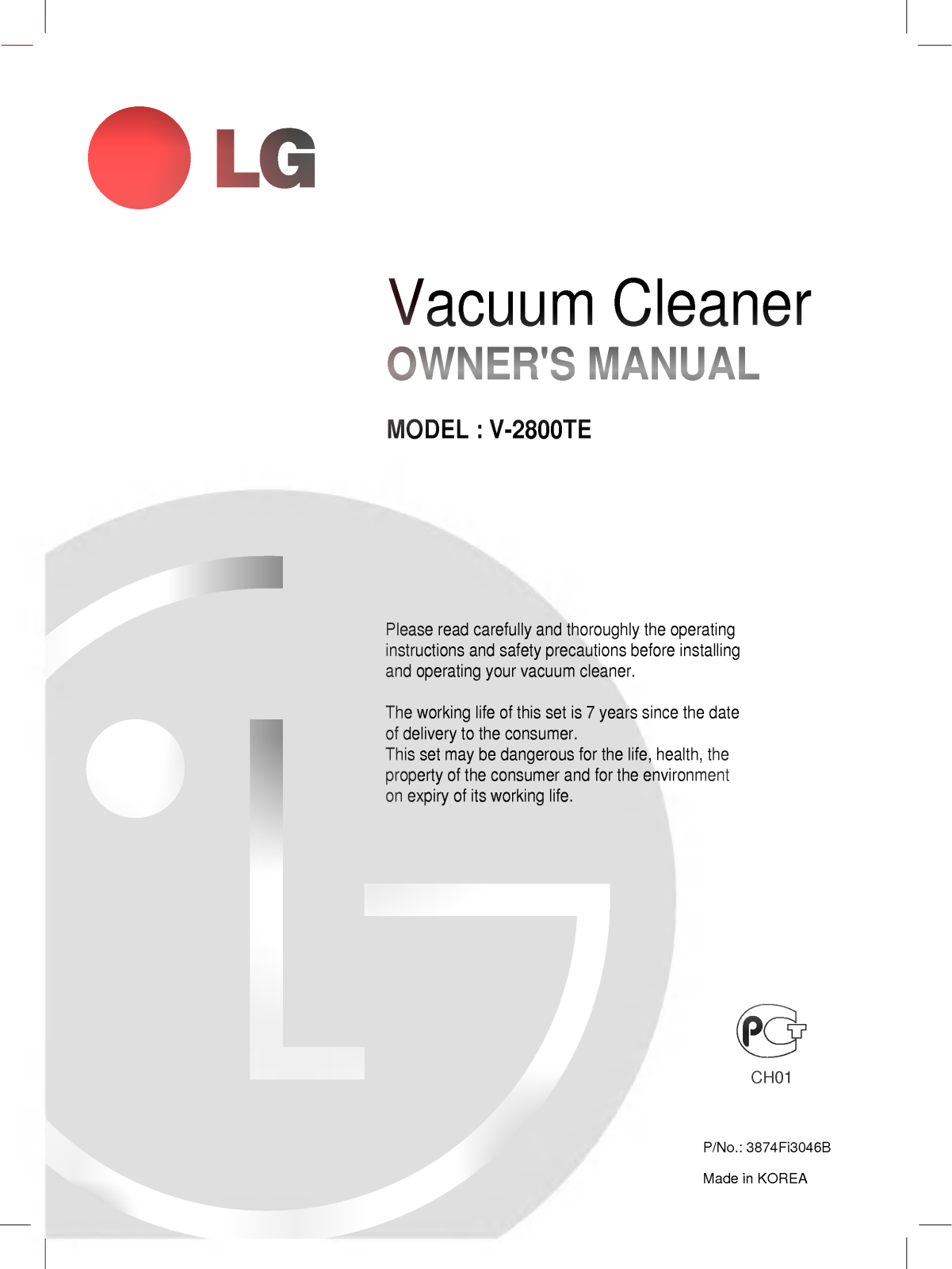 LG V-2800TE User guide - ManualMachine.com