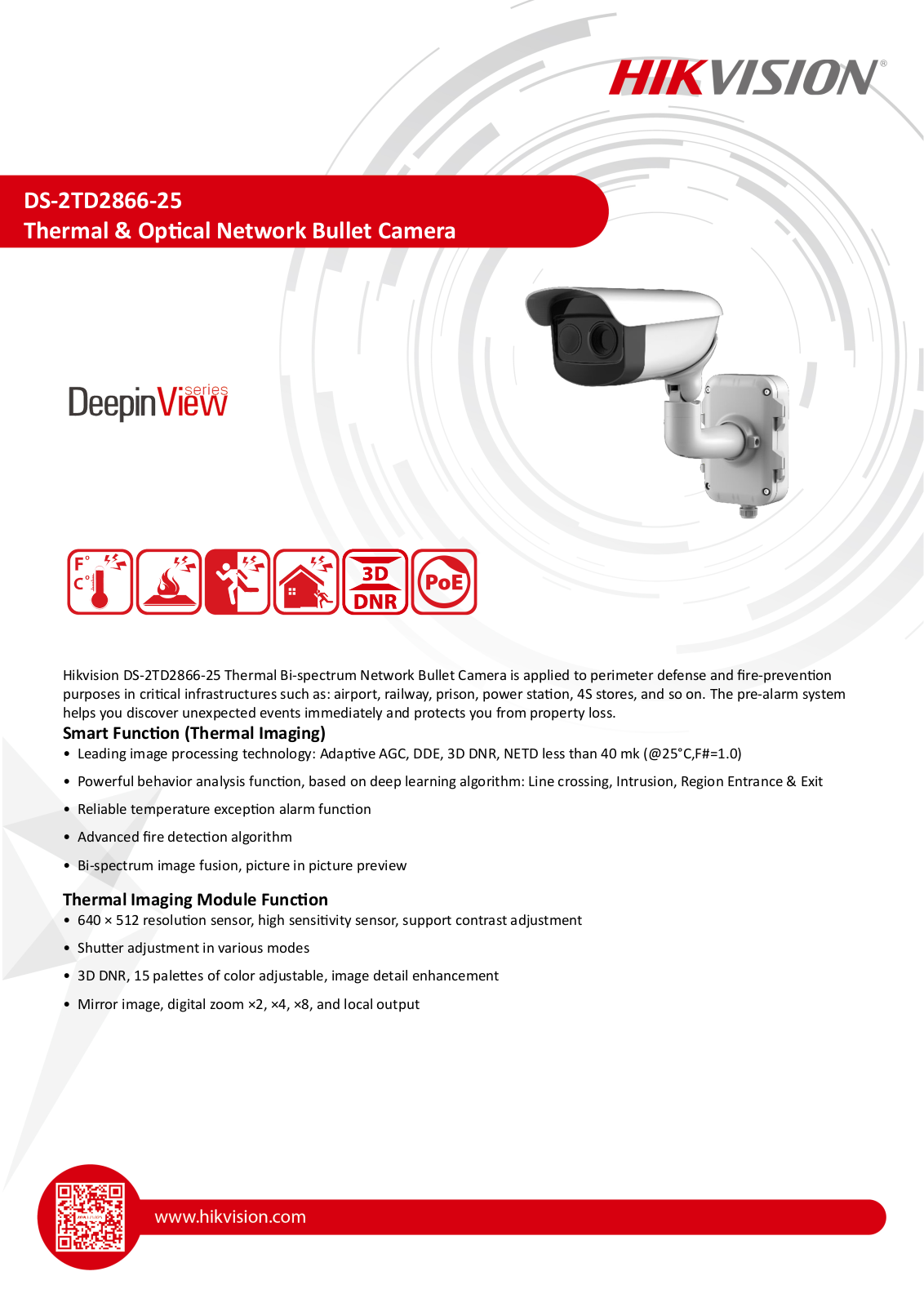 Hikvision DS-2TD2866-25 Specsheet