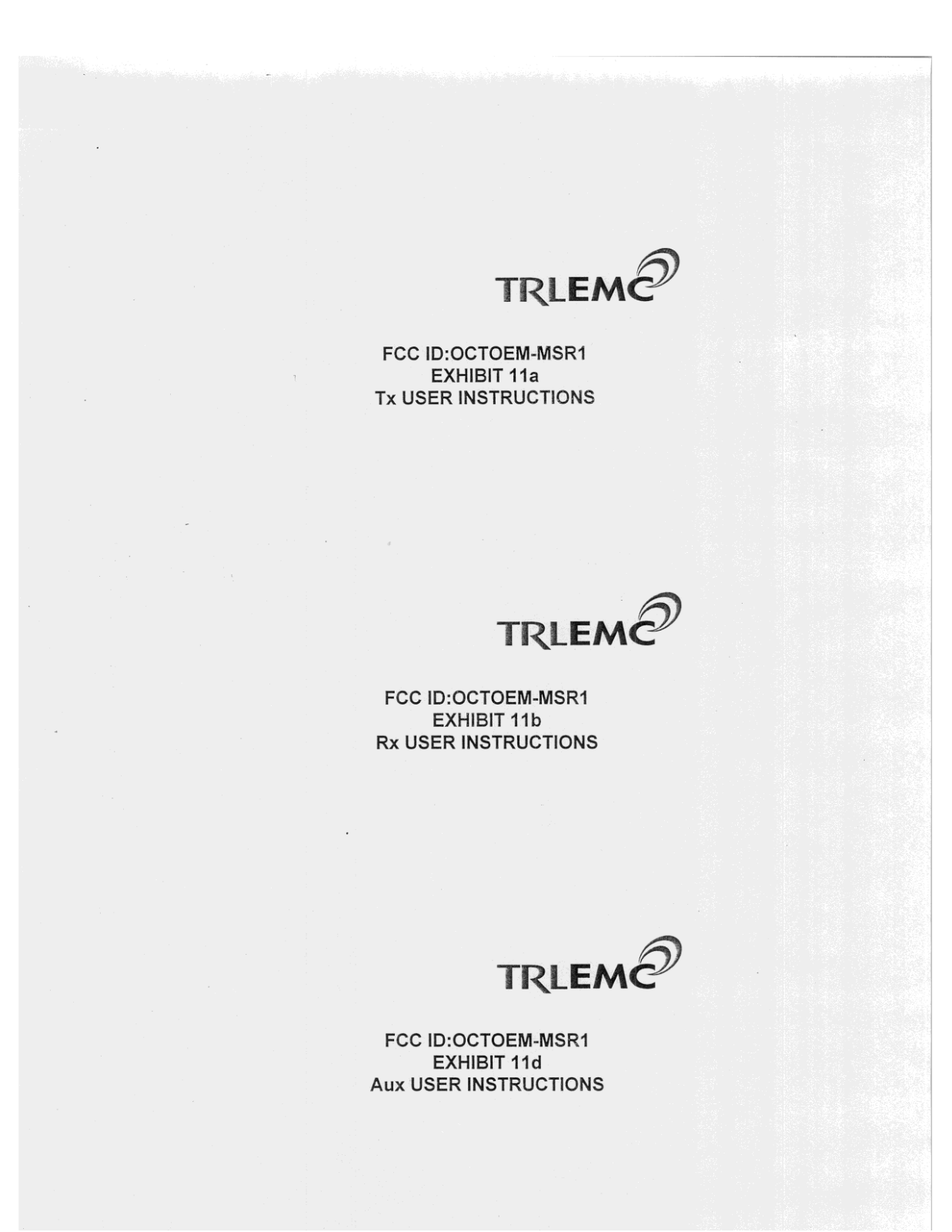 id Systems OEM MSR1 User Manual