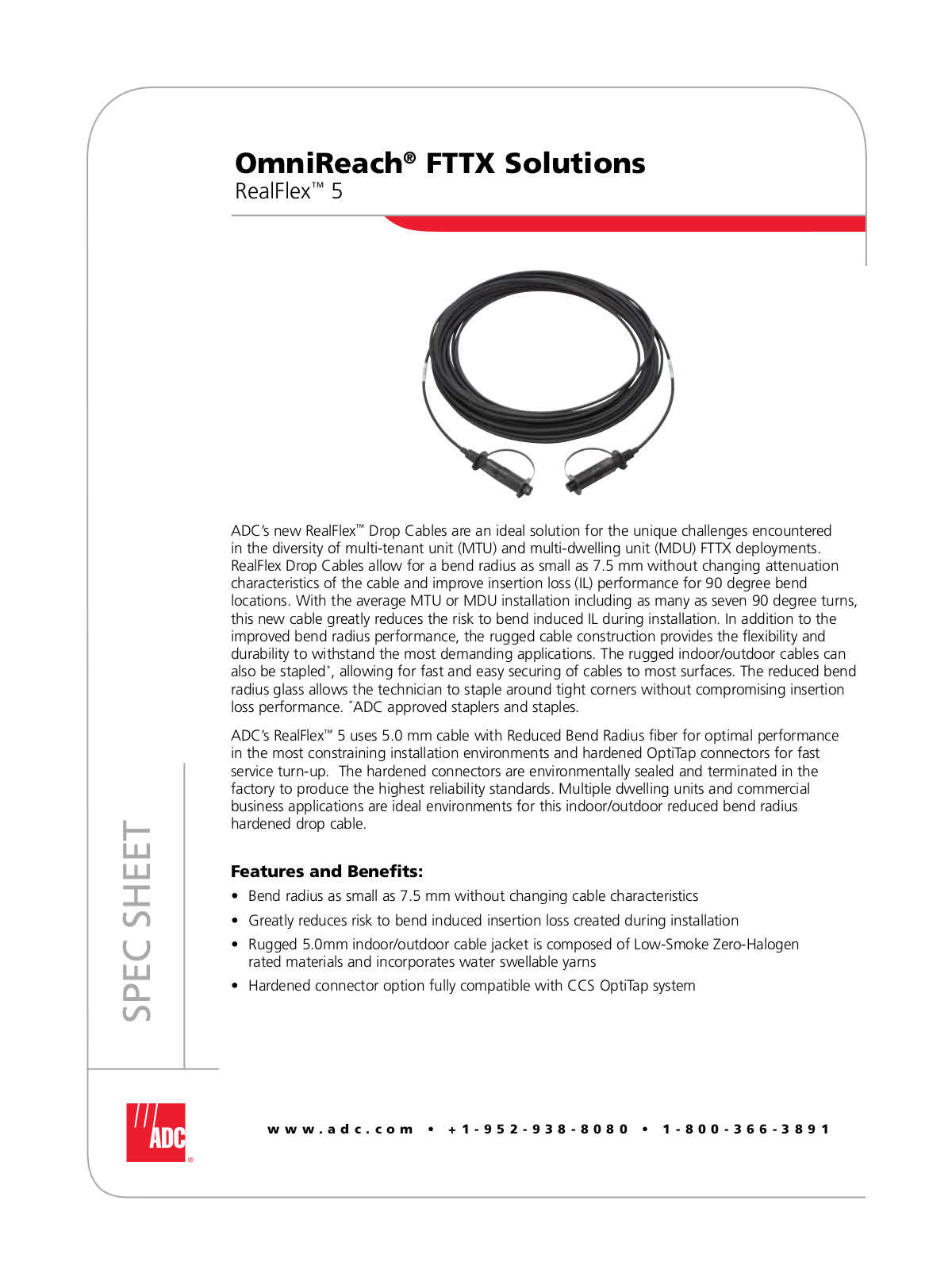 ADC Drop Cables User Manual