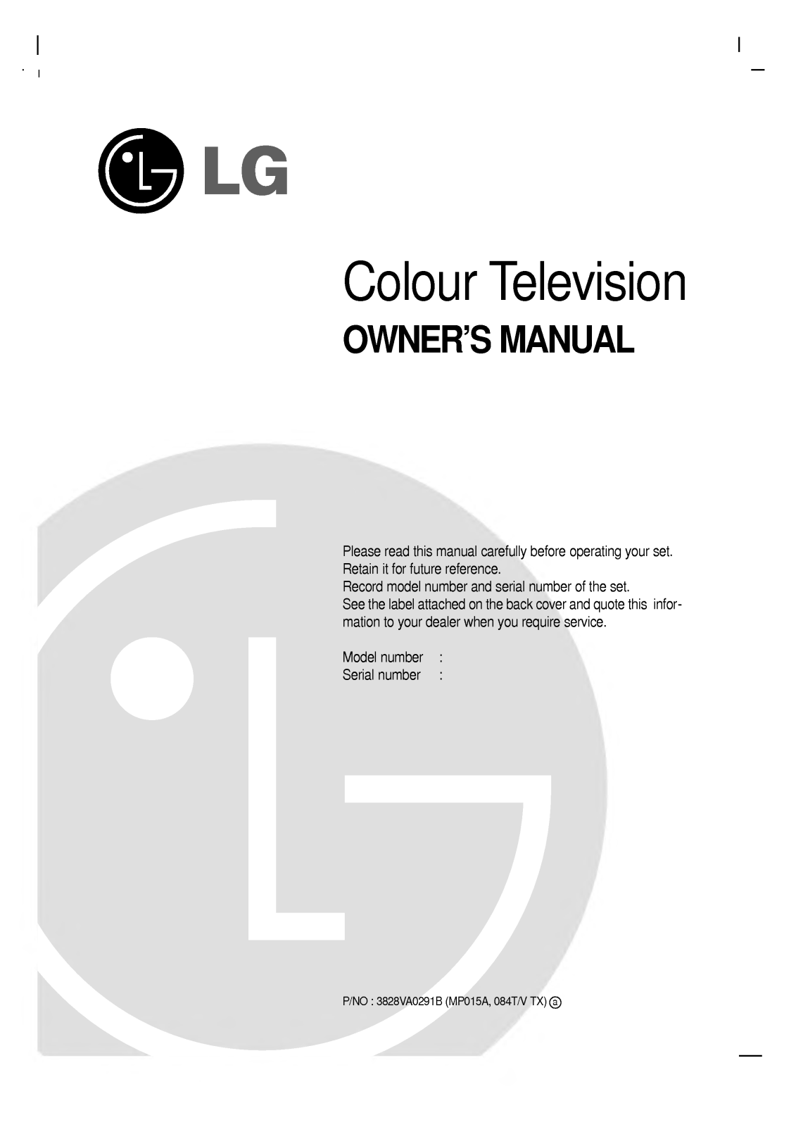 LG RT-54NA11, RT-44NA11 User Manual