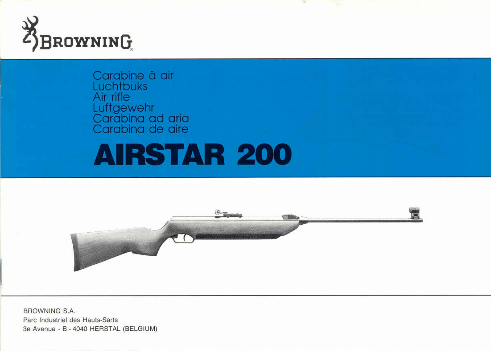 browning airstar 200 User Guide