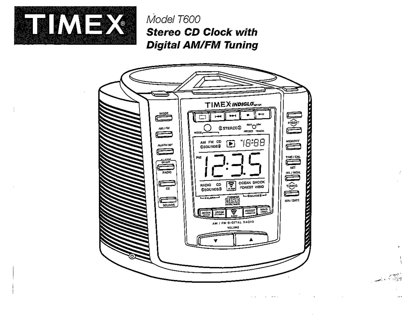 Timex T600 Owner Manual