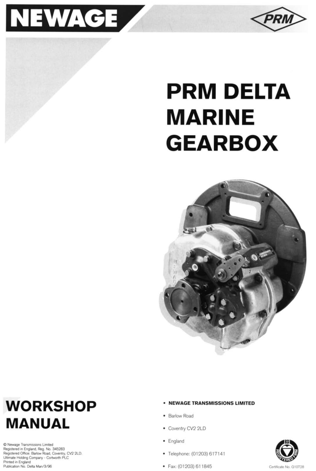 Newage DELTA 30 Workshop Manual - ManualMachine.com