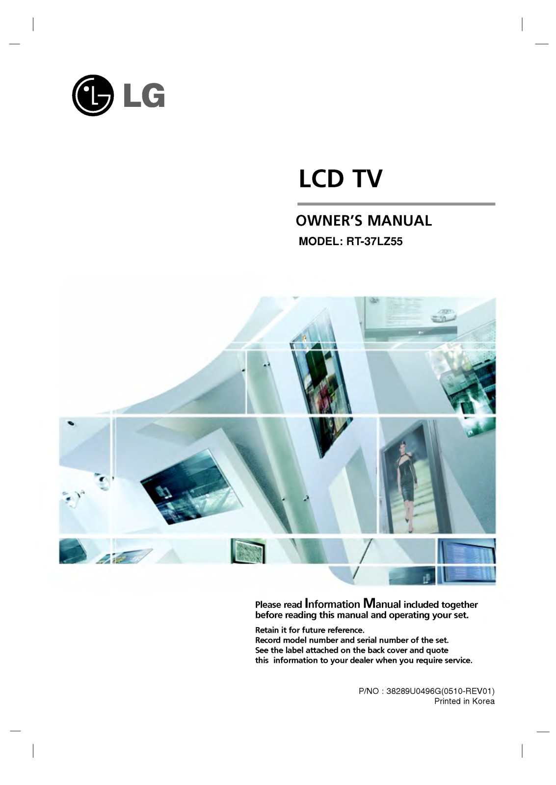 LG RT-37LZ55 User Manual