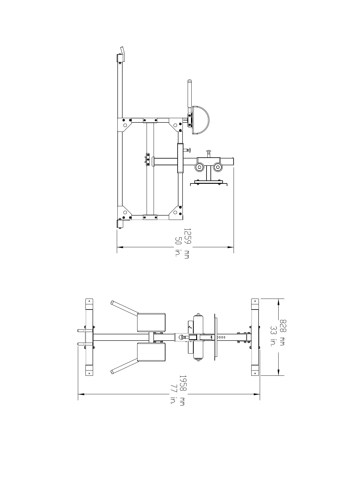 Body Solid SGH500 Top View Schematics