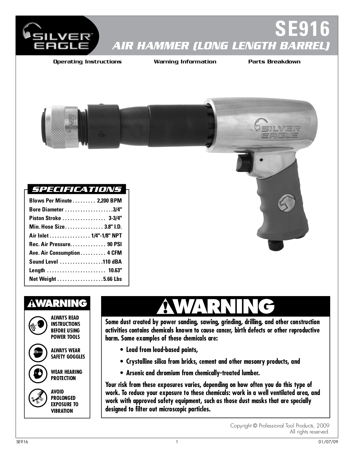 Matco Tools SE916 Instruction Manual - ManualMachine.com