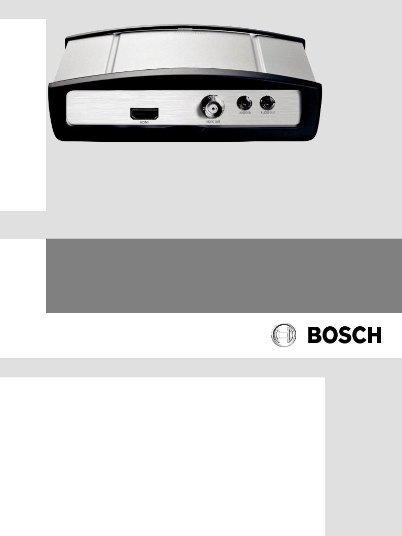 Bosch VJD-3000 User Manual