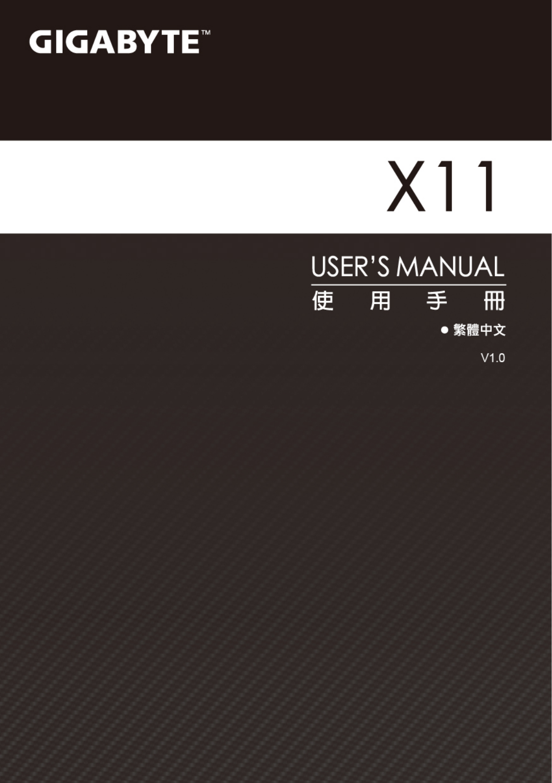 Gigabyte X11 User Manual