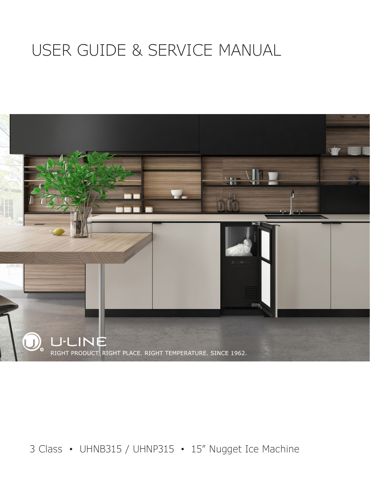 U-Line UHNB315IS01A User Manual