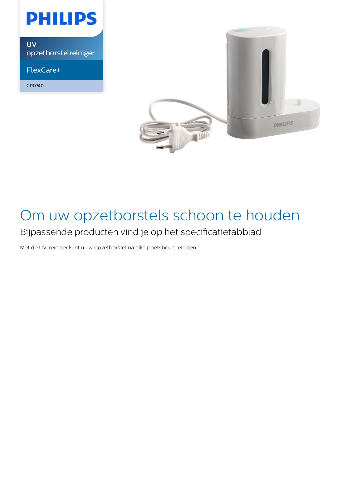 Philips CP0740/01 Leaflet - ManualMachine.com