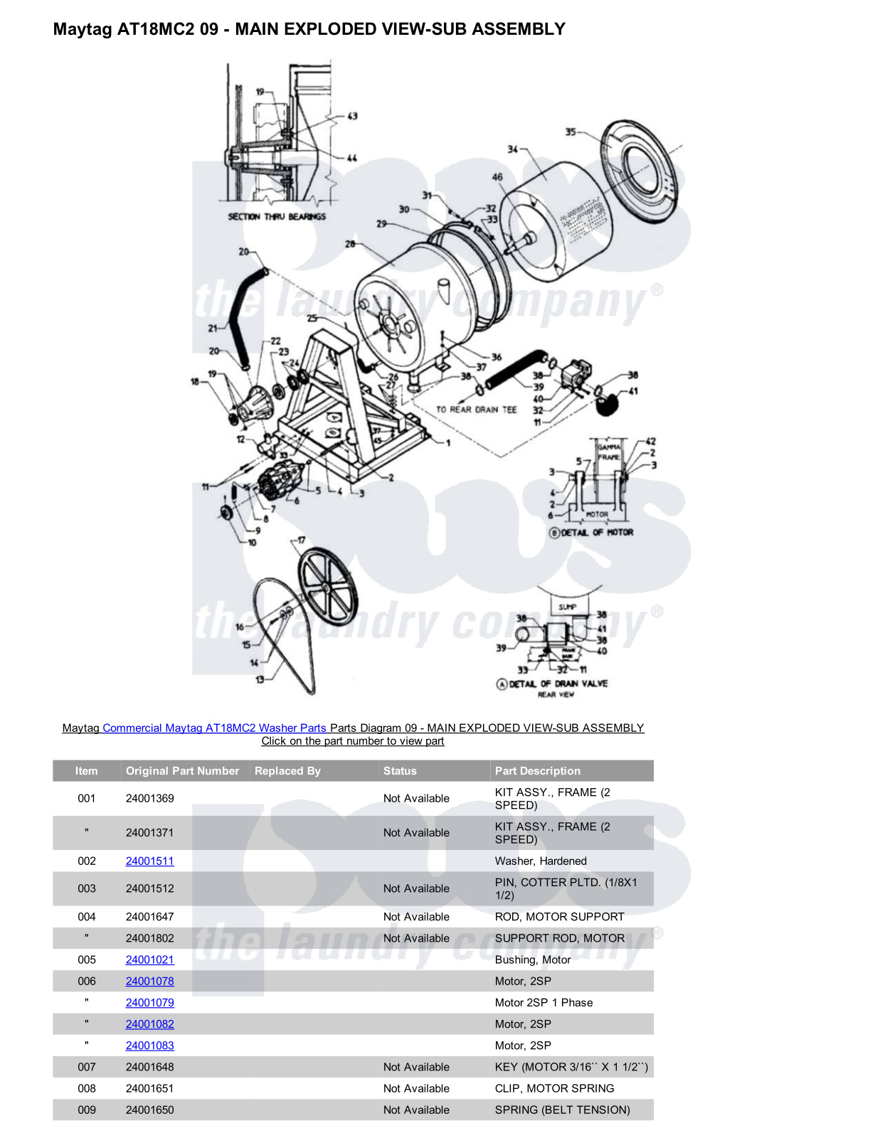 Maytag AT18MC2 Parts Diagram