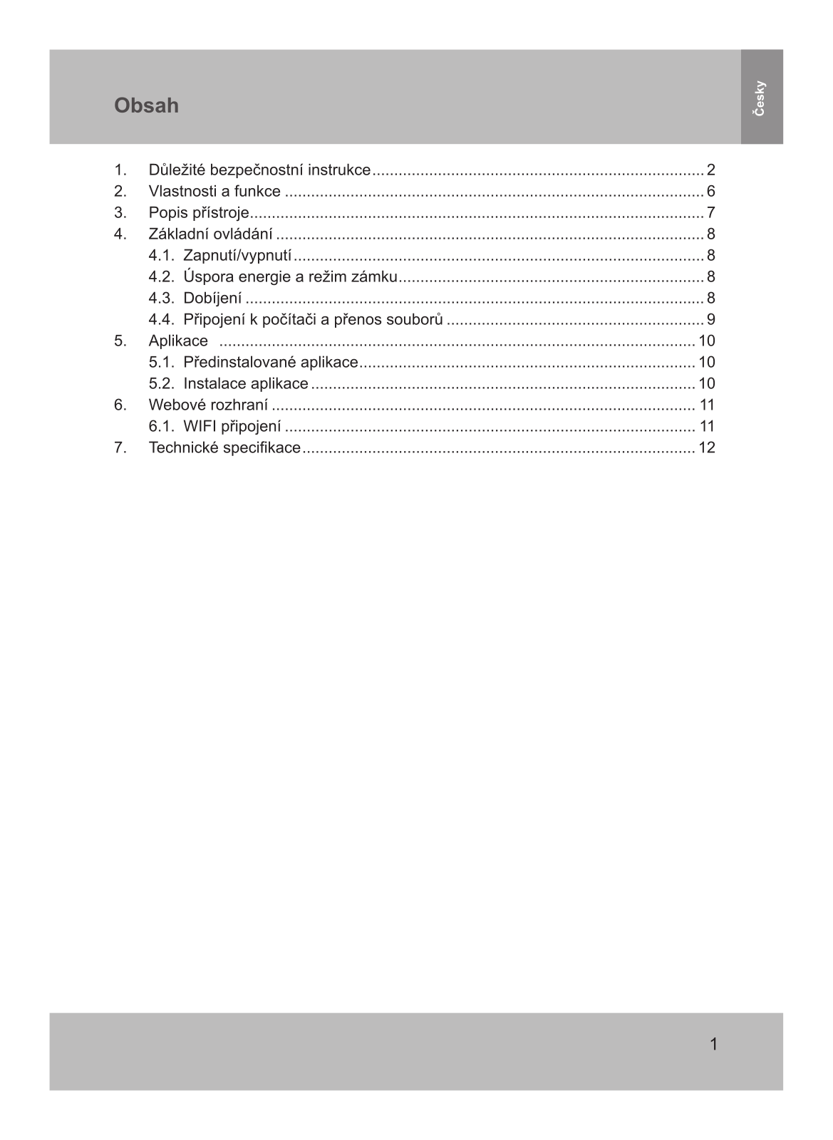 Sencor ELEMENT 7 V2 User Manual