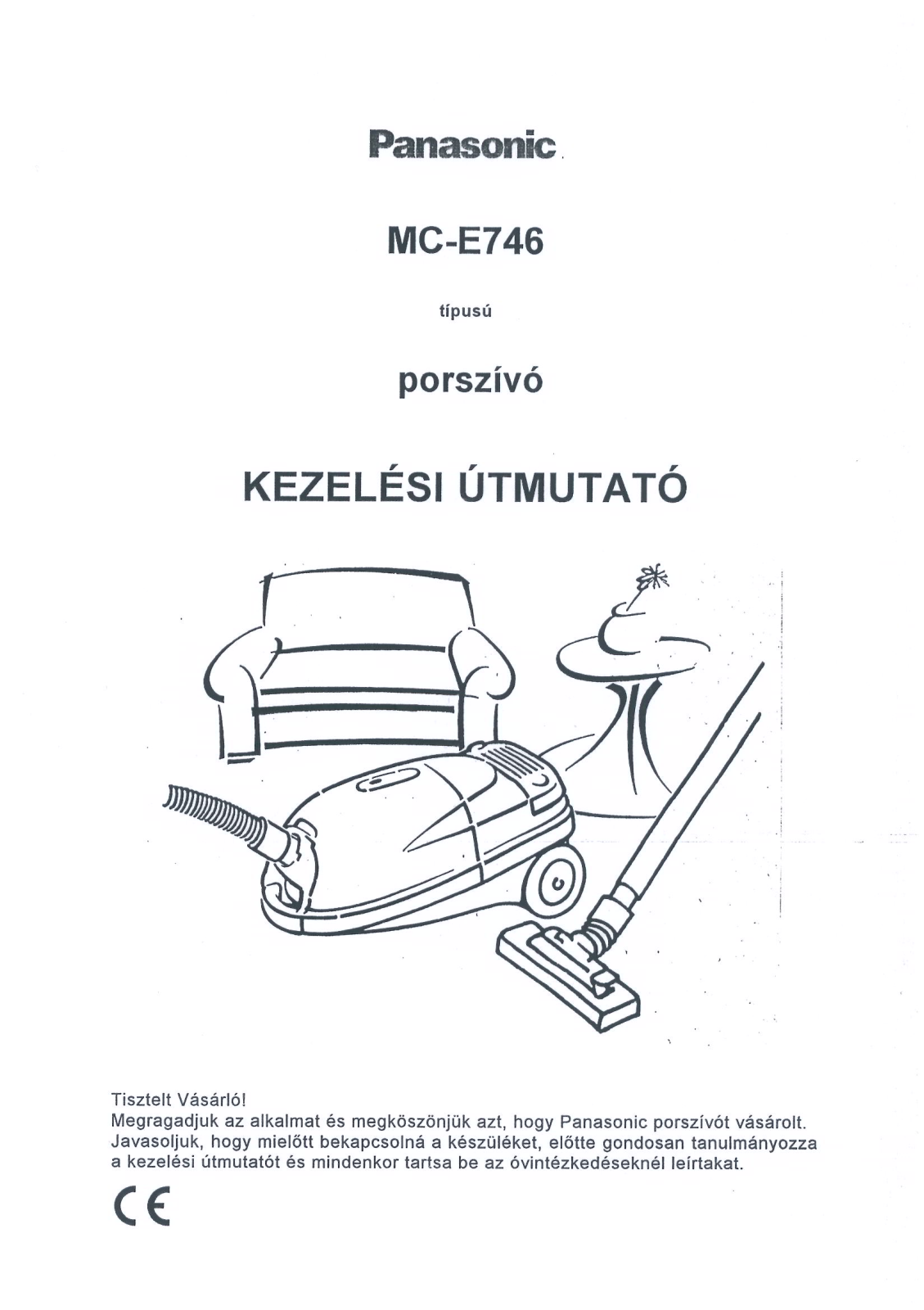 PANASONIC MCE746 User Manual