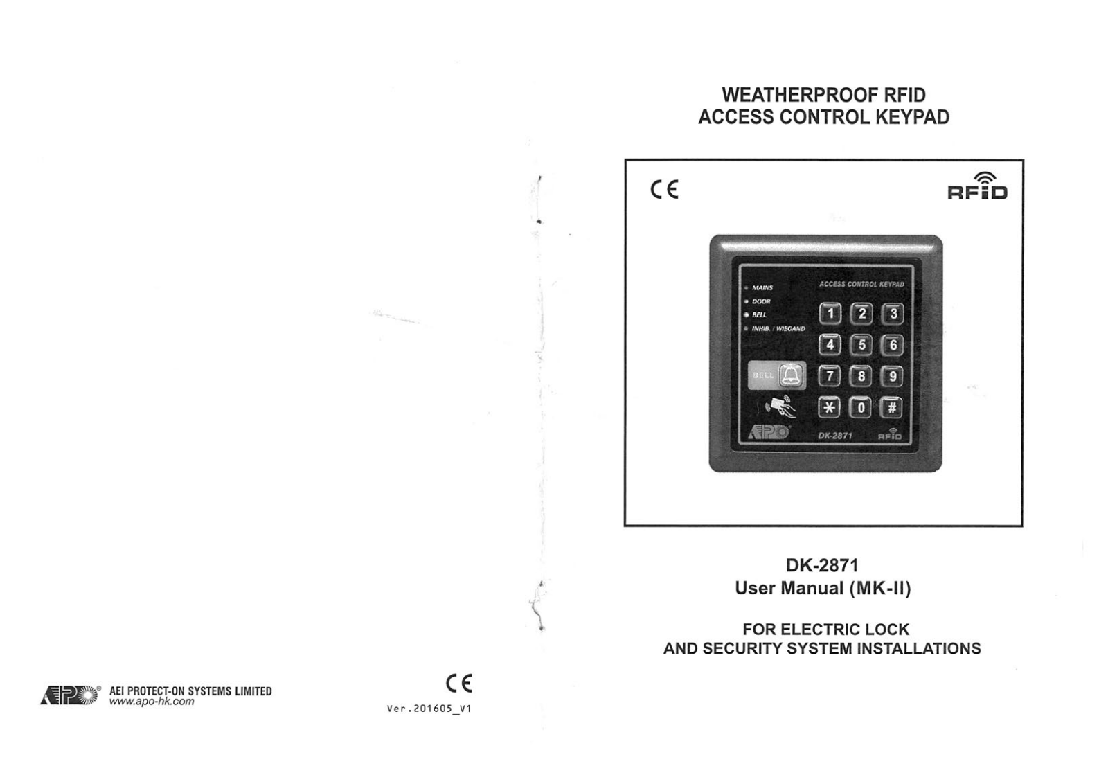 AEI Protect-On DK-2871 Installation guide - ManualMachine.com