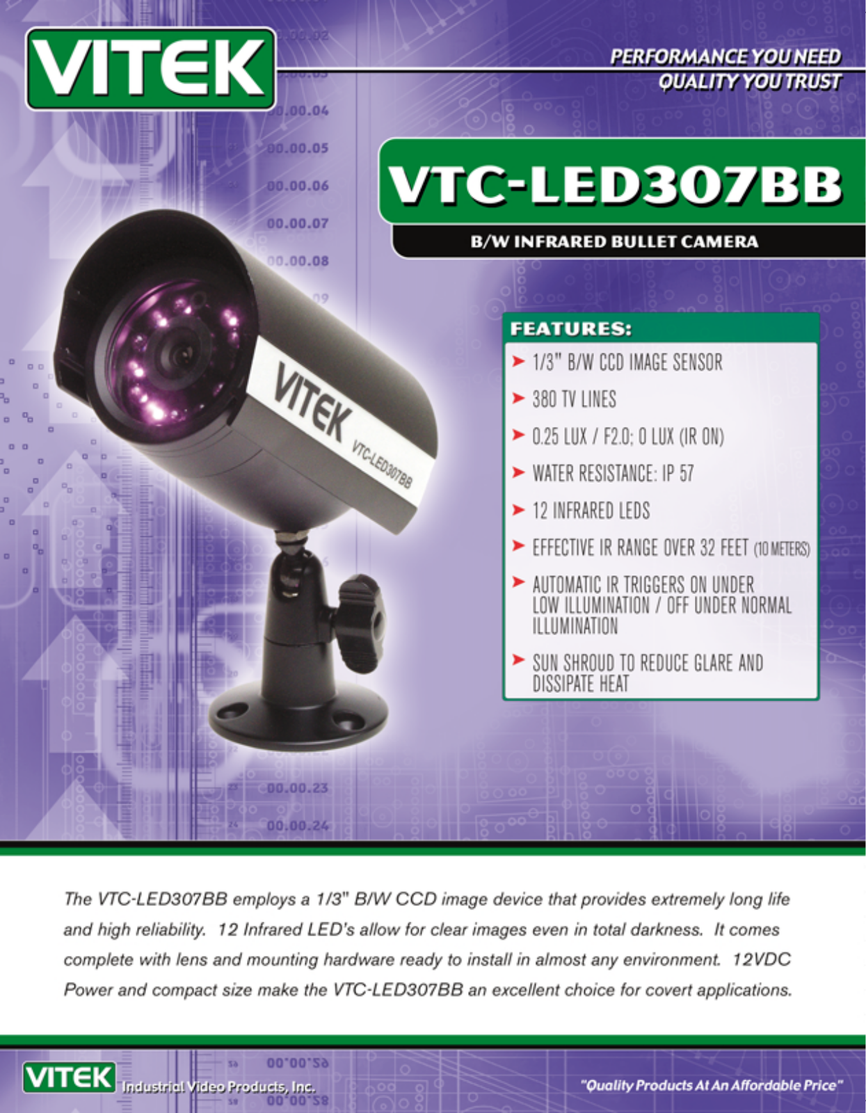 Vitek VTC-LED307BB User Manual