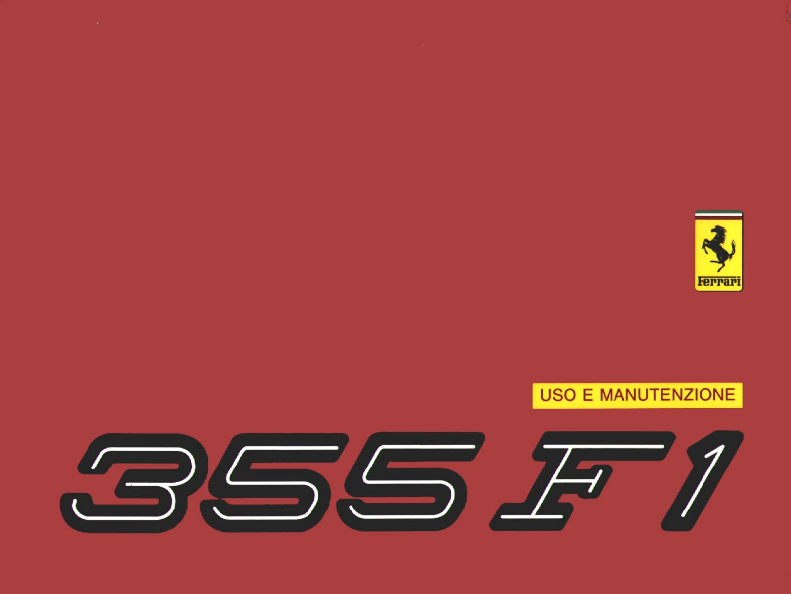 Ferrari 355 F1 Owner's Manual