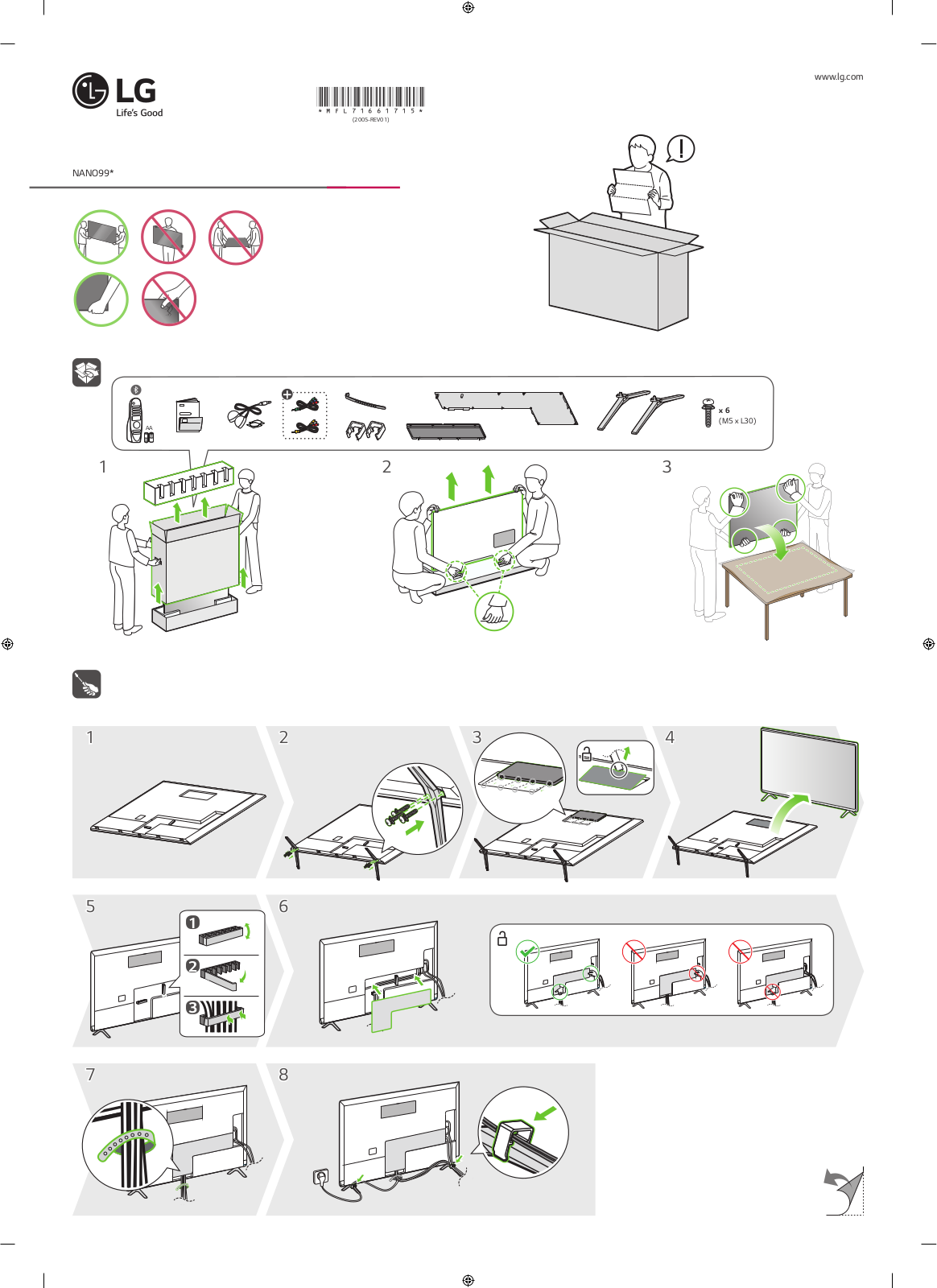 LG 75NANO99TNA QUICK SETUP GUIDE