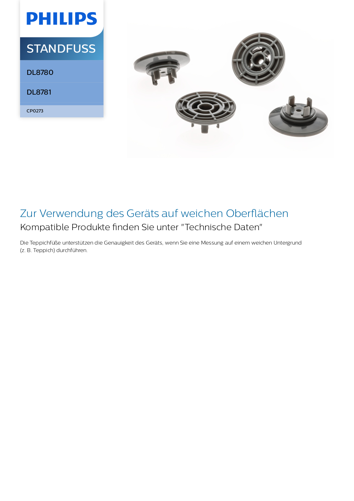 Philips CP0273/01 data sheet - ManualMachine.com