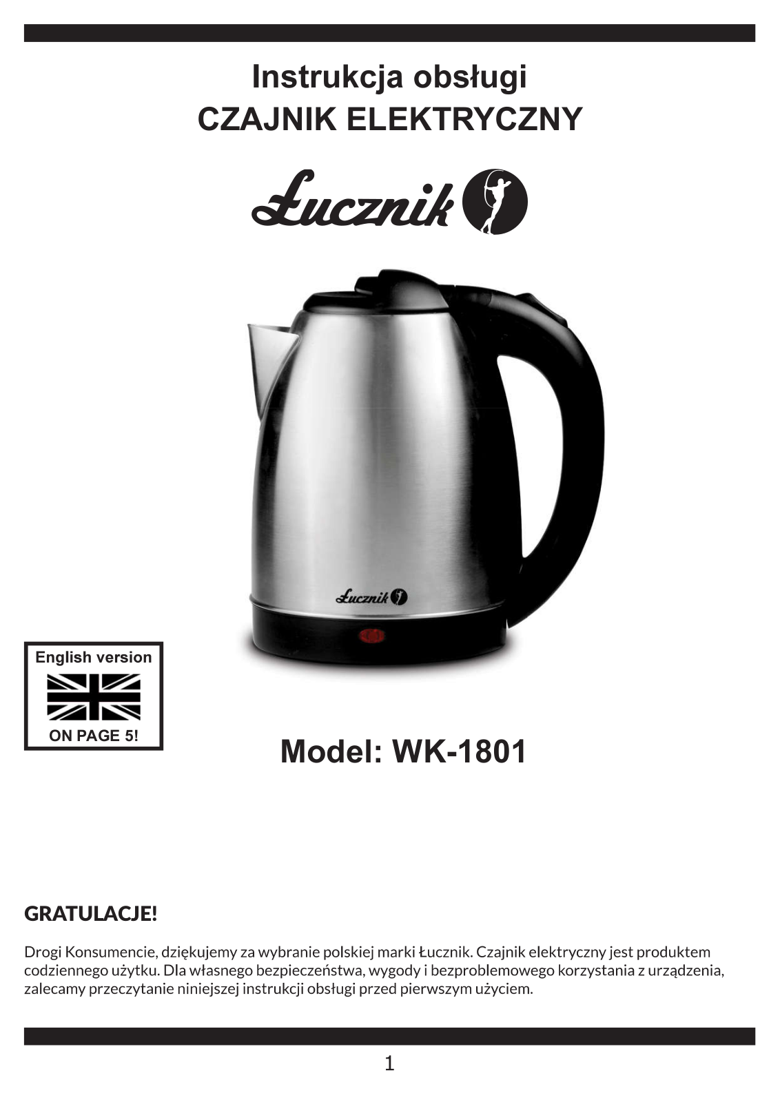 LUCZNIK WK 1801 User guide - ManualMachine.com