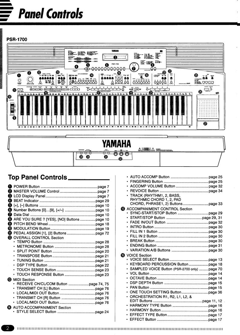 Yamaha PSR-2700, PSR-2700E User Manual