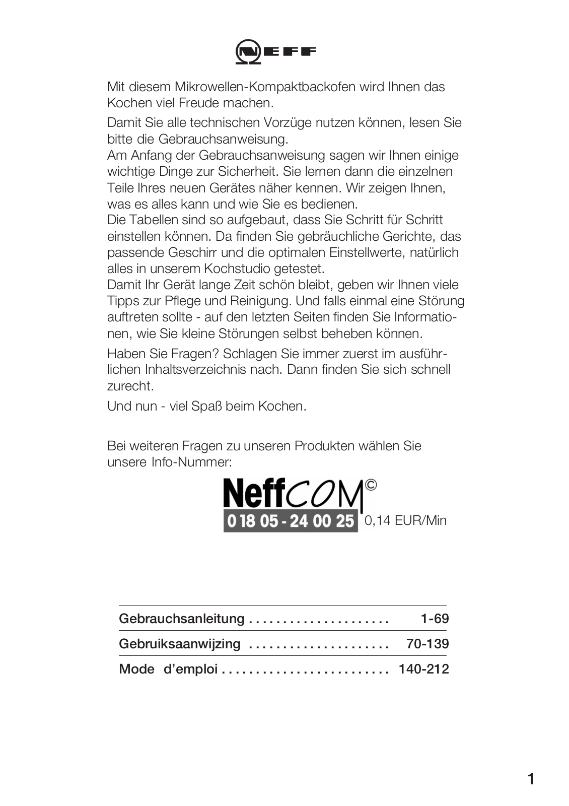 NEFF H5972W0GB User Manual