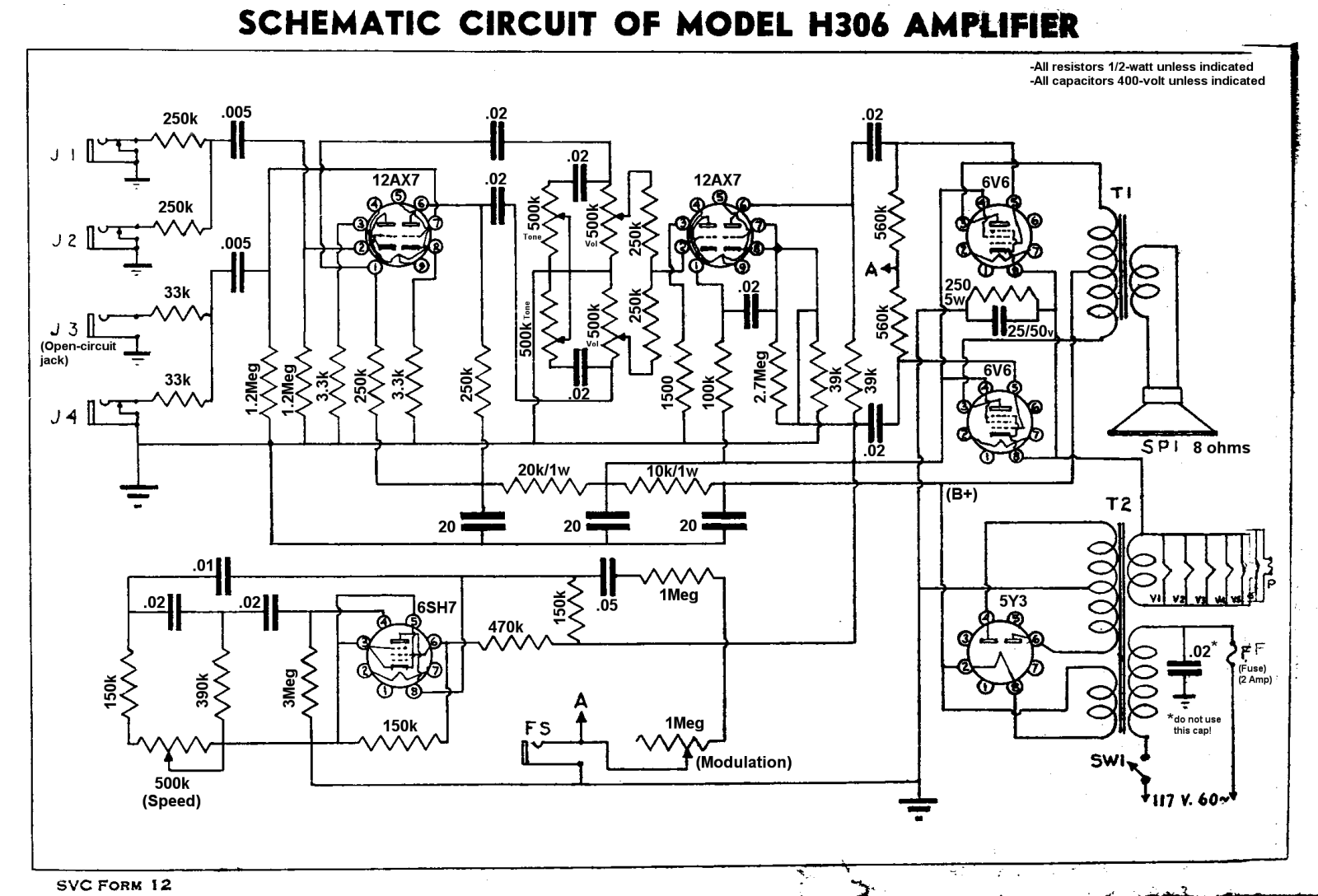 Harmony h306 schematic