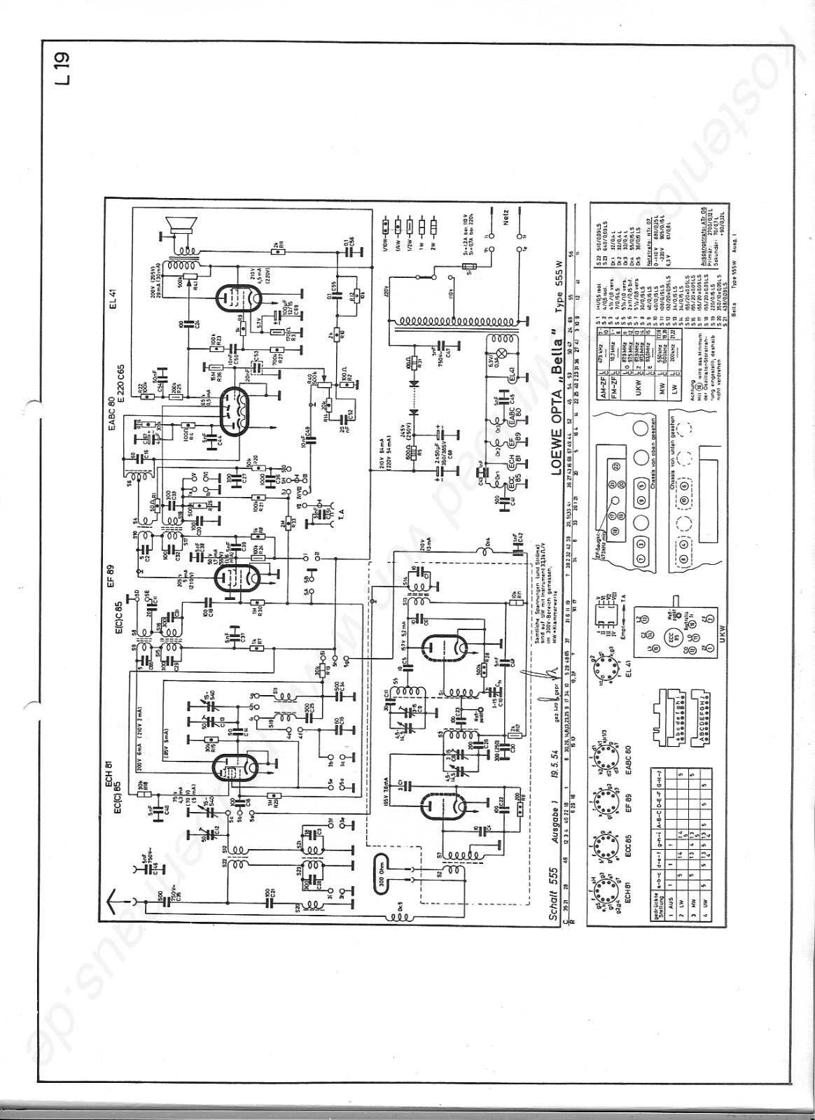 Loewe Opta-Bella555W Schematic - ManualMachine.com