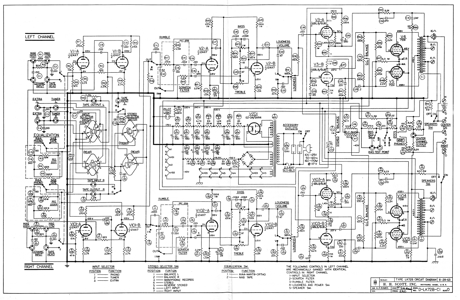 HH Scott lk72b schematic