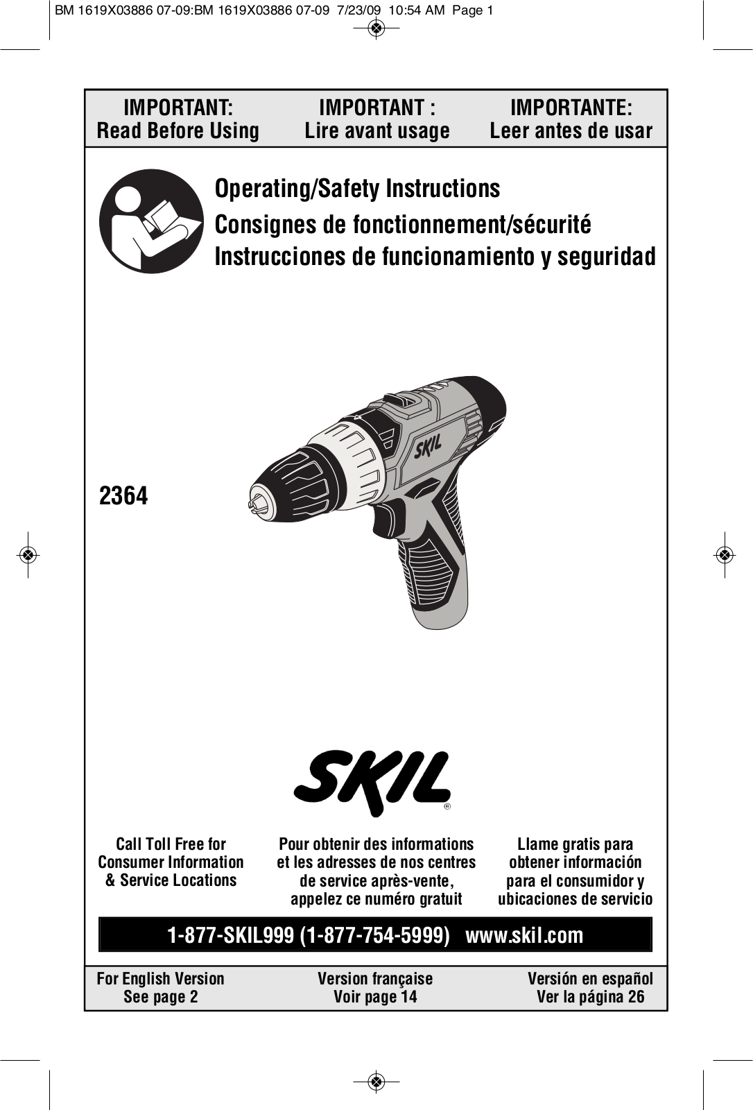 Skil 2364 User Manual