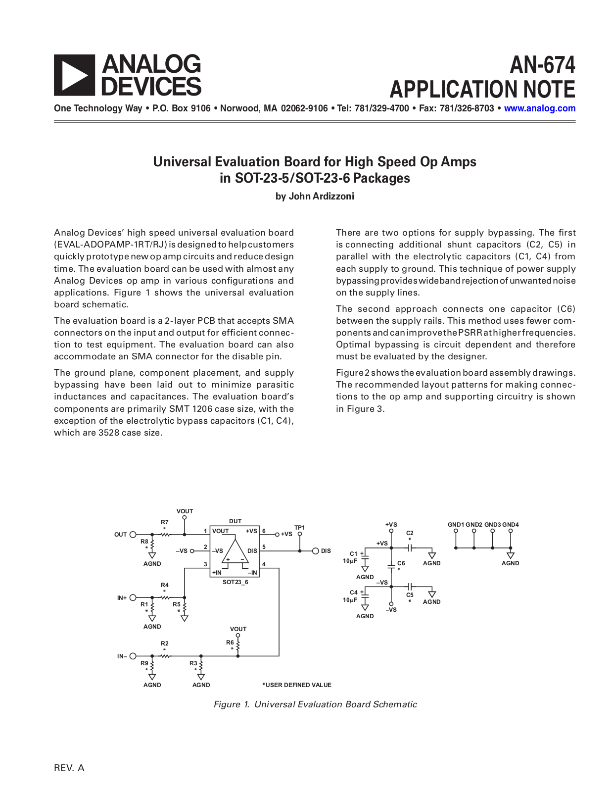 Analog Devices AN674-a Application Notes