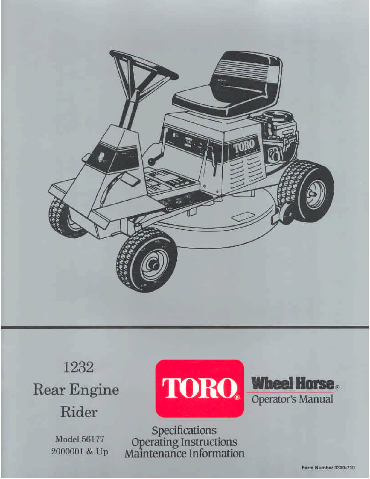 Toro 56177 Operator's Manual