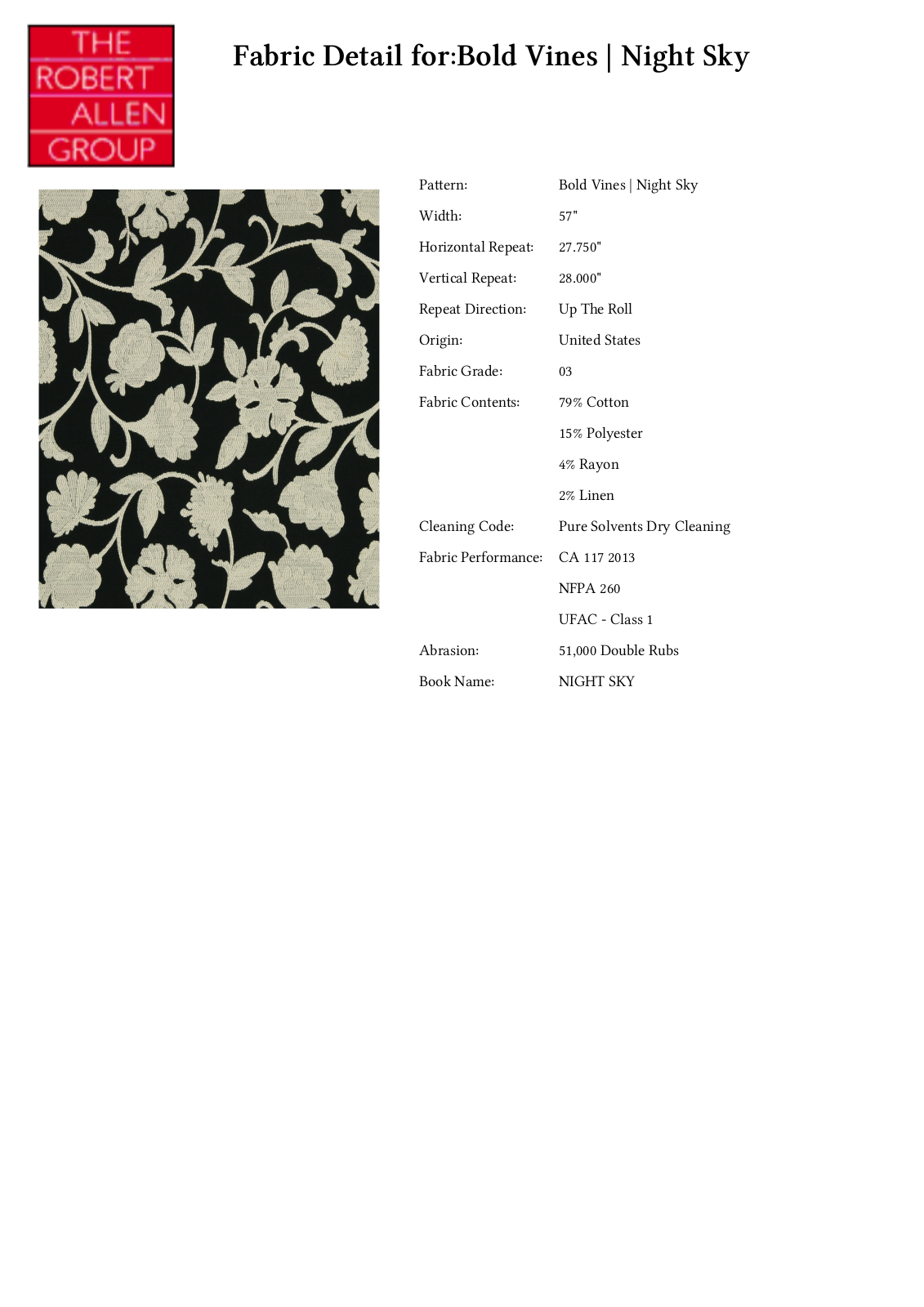 Robert Allen RALF1231 Specifications - ManualMachine.com