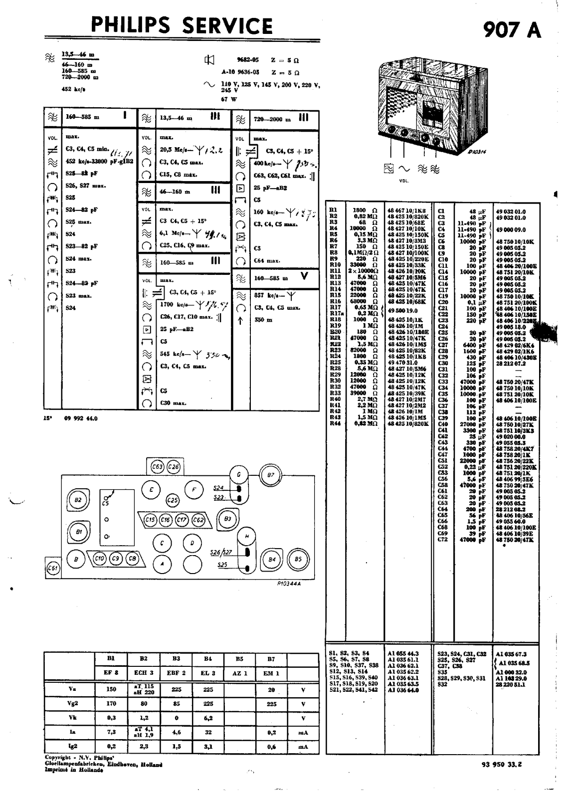 Philips 907-A Service Manual