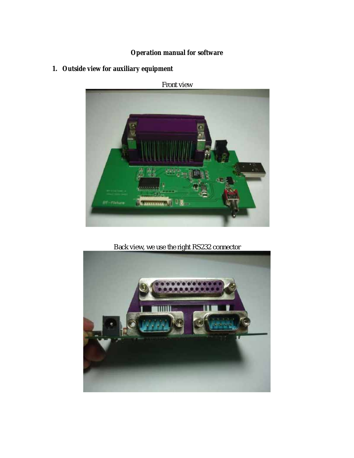 Element 10542B Operational Software