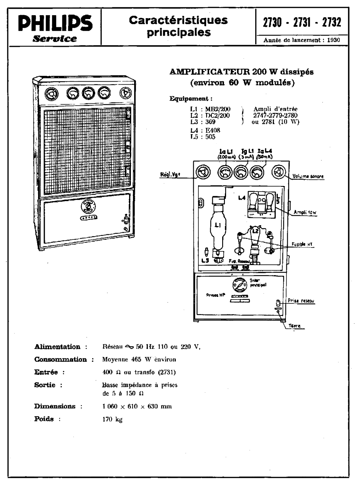 Philips 2730 Schematic