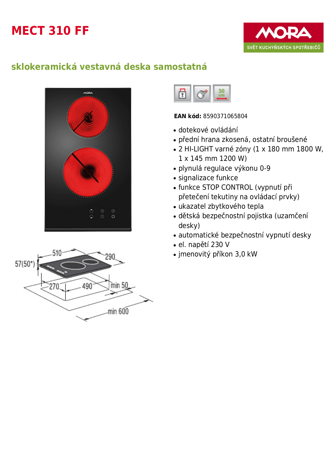 Mora MECT 310 FF User Manual