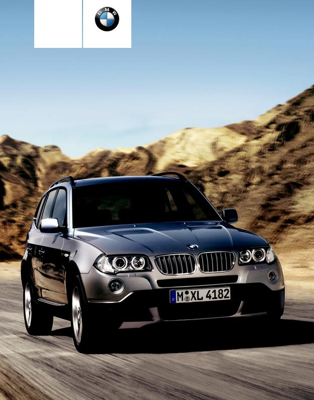BMW X3 3.0sd User Manual