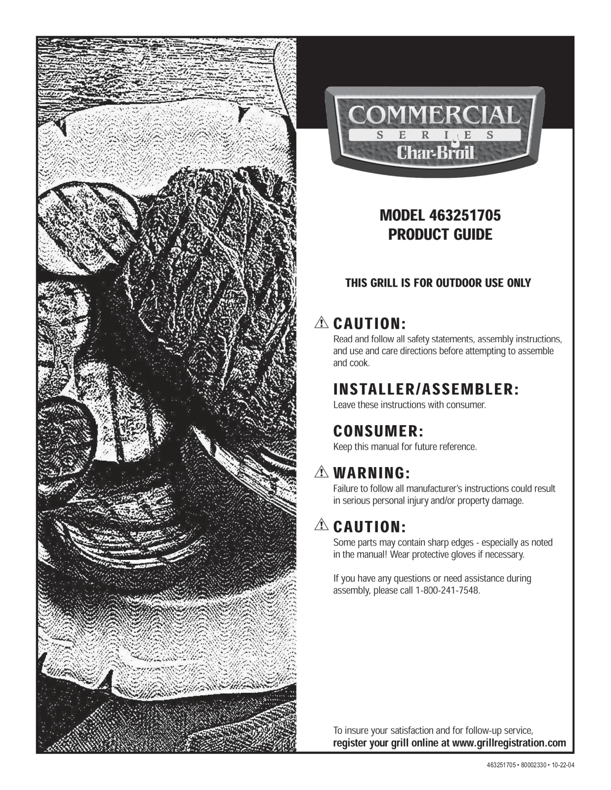 Charbroil 463251705 Owner's Manual