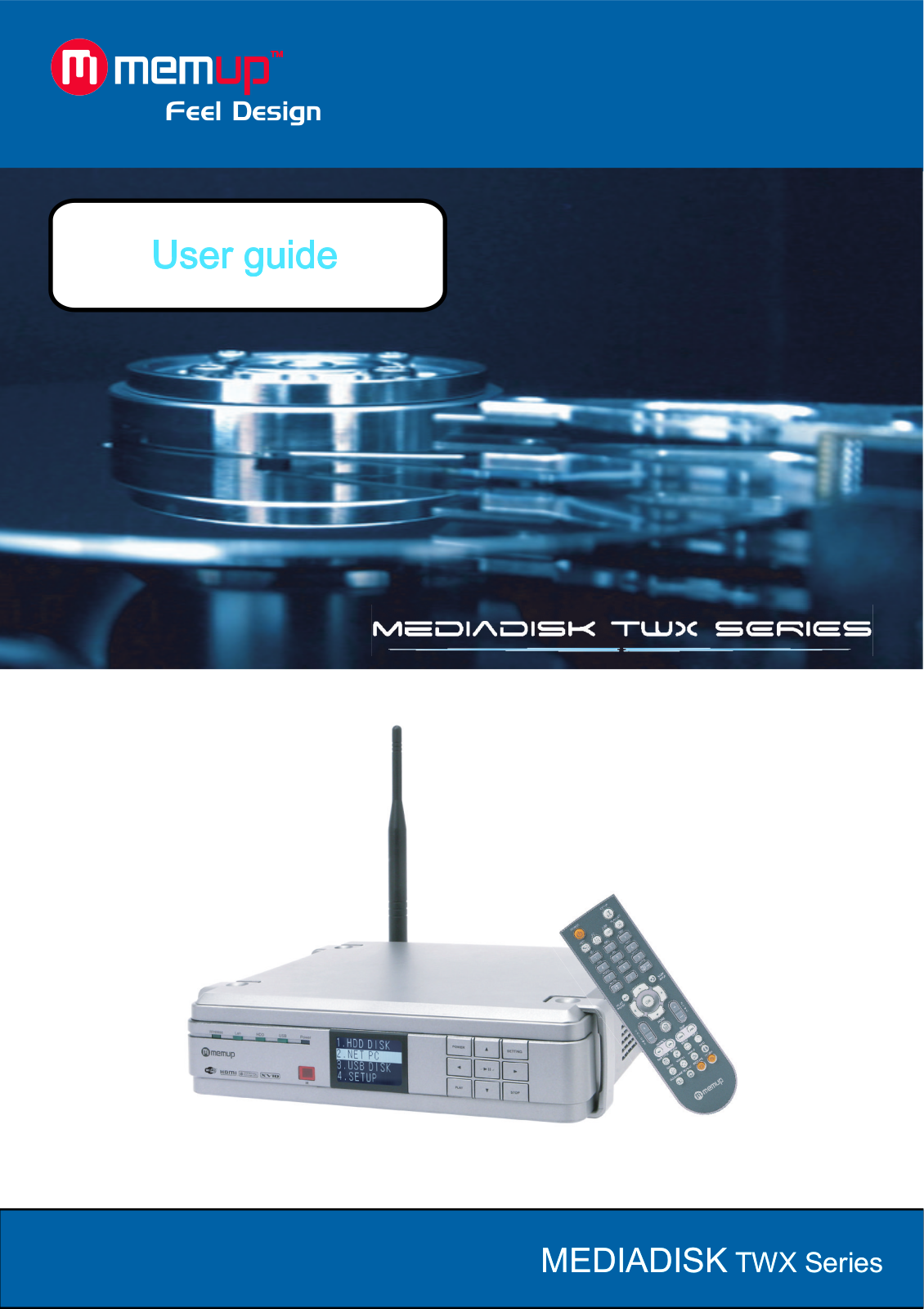 Memup MEDIA DISK TWX User Guide