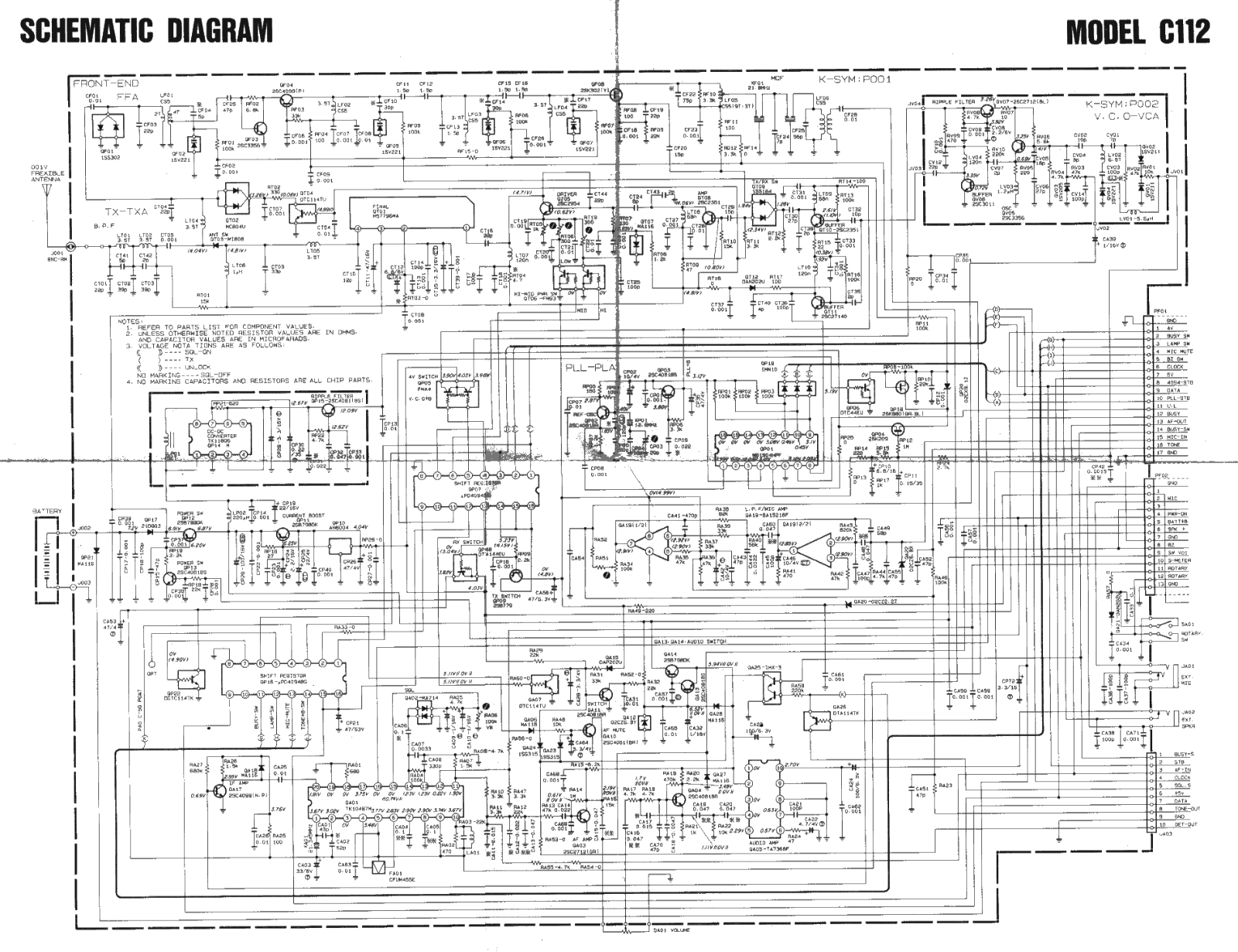 Standard c112 Schematic