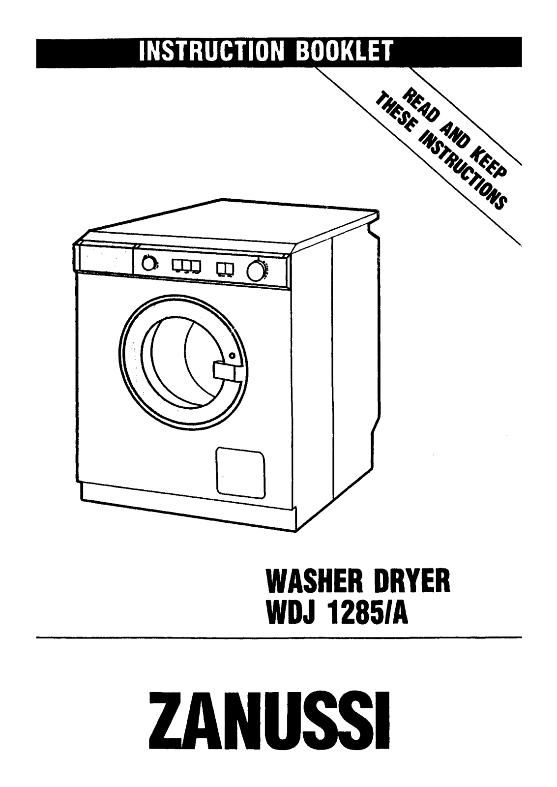 Zanussi WDJ1285 User Manual