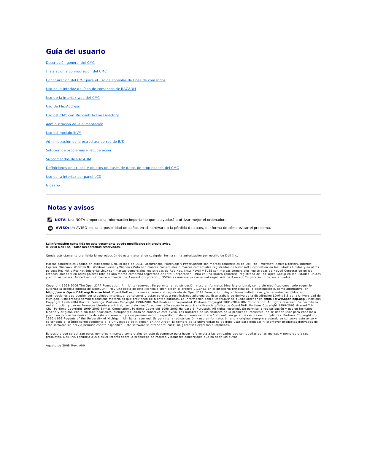 Dell Chassis Management Controller Version 1.2 Manual